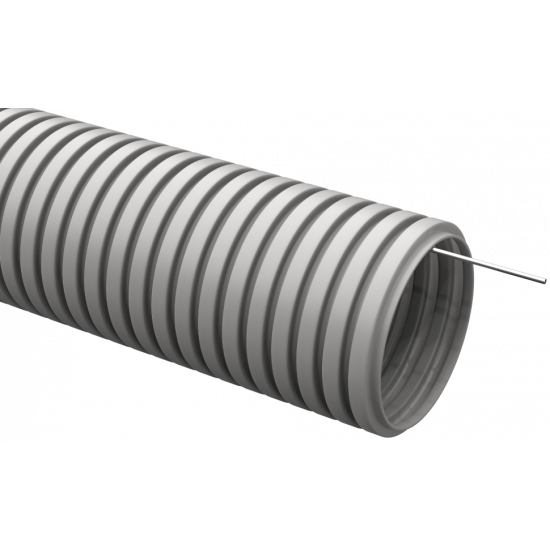 ELASTA Труба гофрированная  ПВХ d=25мм с зондом (10м) IEK CTG20-25-K41-010I